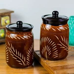 Jetwals Ceramic Pickle Jar - 1000 ml Price in India - Buy Jetwals ...