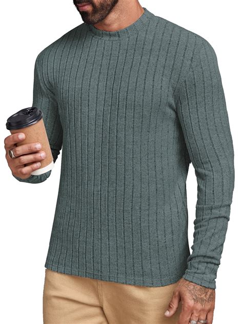 GENTS BLISS Crew Neck Mens Shirts Casual Long Sleeve T shirts for Men ...