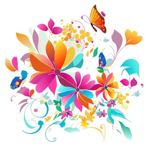 Kolorowe kwiaty, tło, gruby zarys, wzór, bezszwowy szkic, projekt ...