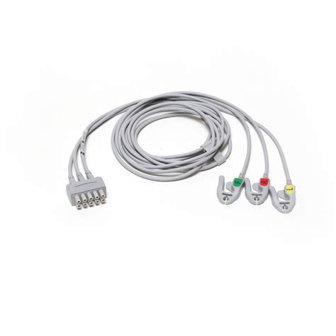 ECG 3-lead Leadwire Set, Grabber, IEC, 1.3m (1/box), Patient Monitoring ...