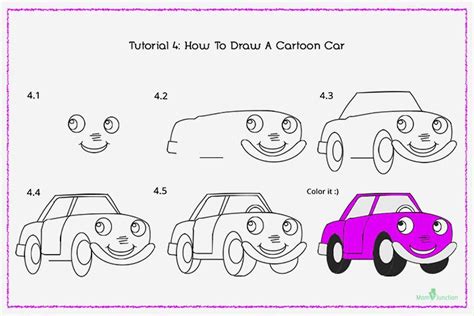 Cartoon Cars Step by Step Drawing 的图像结果