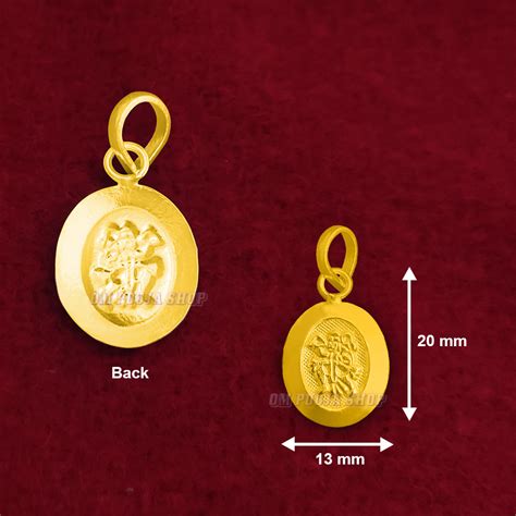 Veer Hanuman Oval Shape Pendant in Pure Silver & Pure Gold