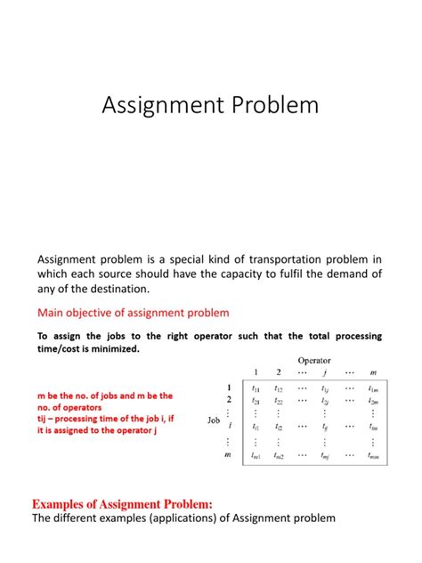 Assignment Problem in LPP 的图像结果