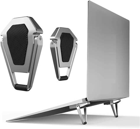 ZAUKY 1PAIR of Best Mini Premium Metal Folding Portable Laptop Stand ...