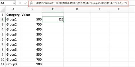 Image result for Percentile Function Excel