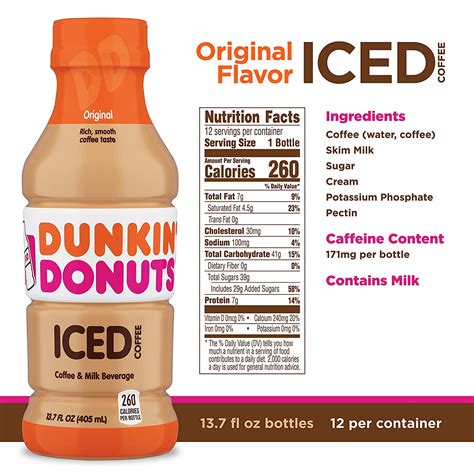 Dunkin Donuts Iced Coffee Nutrition Facts | Besto Blog