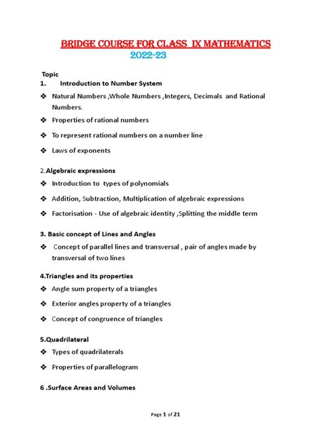 Bridge Course 8th Math 的图像结果