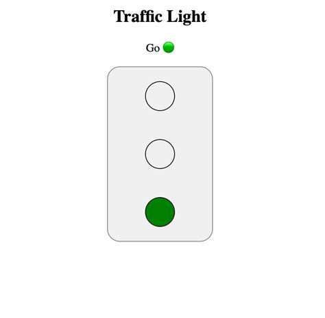 Image result for Traffic Light Shine HTML Code