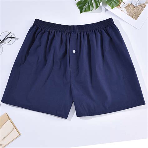 Xysaqa Mens Cotton Pajama Shorts Casual Lounge Shorts Solid Sleep ...