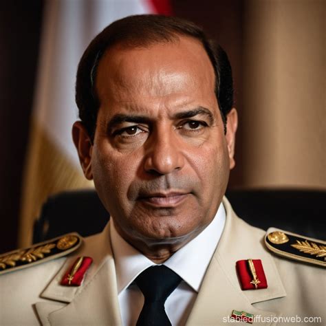 Abdel Fattah el-Sisi President of Egypt Image | Stable Diffusion Online
