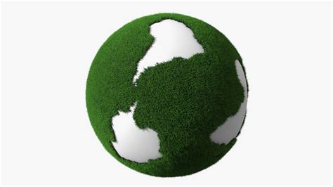 Stylized Earth with Grass Texture Fur 3D | 3D Molier International
