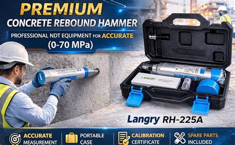 Langry RH-225A Concrete Rebound Hammer NDT Test Equipment