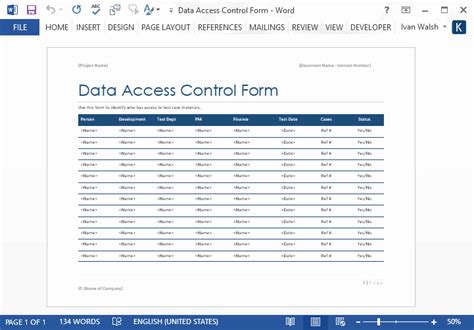 Image result for User Access Control Request Form