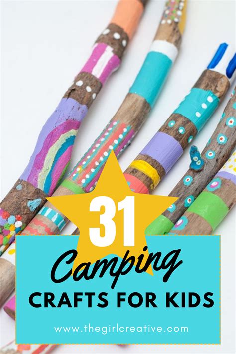 Kids Camping Crafts 的图像结果