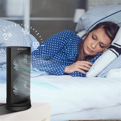 DR.PREPARE Dr. Prepare Portable Tower Fan with Dual Air India | Ubuy