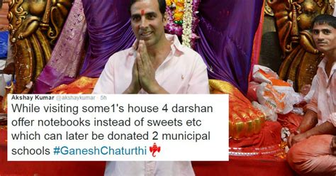 Akshay Kumar's Idea Of Replacing Gifts With Books For Ganesh Chathurthi ...