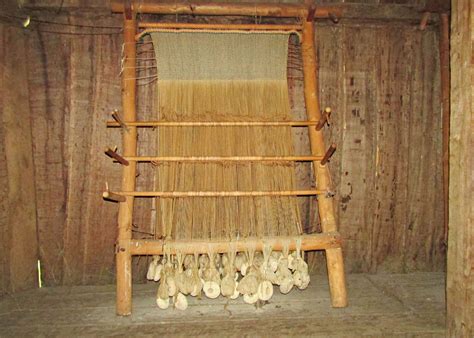 Weaving at West Stow Anglo-Saxon Village, Suffolk