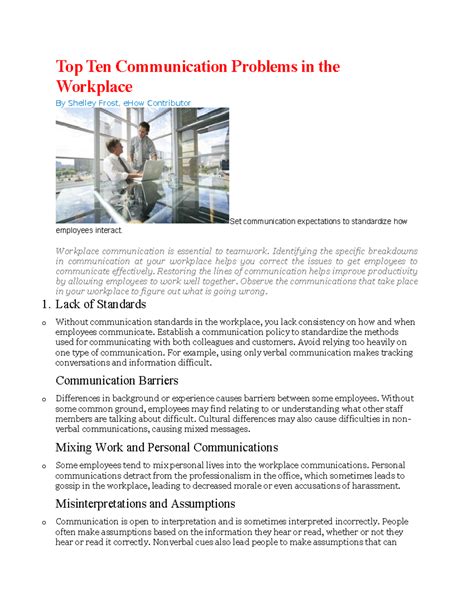 Image result for Communication Problems at Work