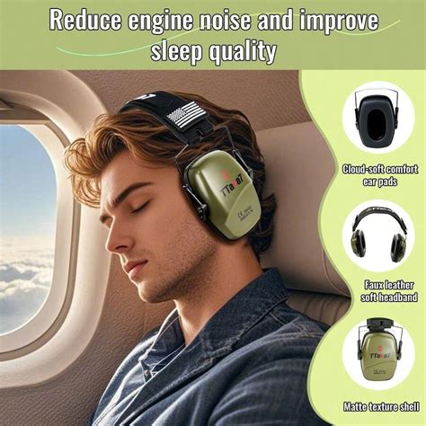 Adult Ear Muffs, TTAKA7 36dB Professional Hearing Protection Noise ...