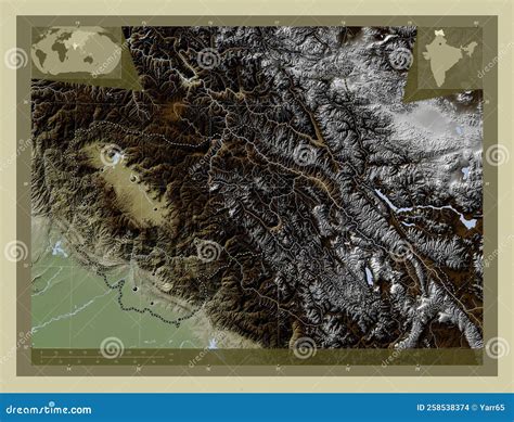 Jammu and Kashmir, India. Wiki. Major Cities Stock Illustration - Illustration of capital ...