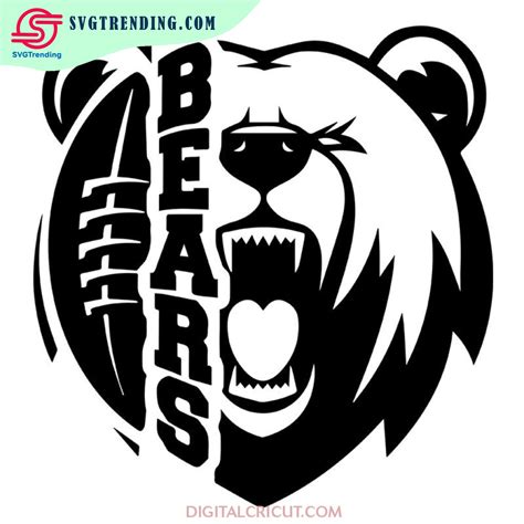 Chicago Bears Svg, Love Bears Svg, Football Logo Bears Svg, NFL Svg ...