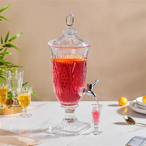 Vintage Textured Glass Water Dispenser Online - Premium Drink Dispenser ...
