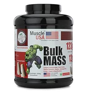 Muscle USA Bulk Mass Gainer 2.5kg Kesar Kulfi with Complex ...