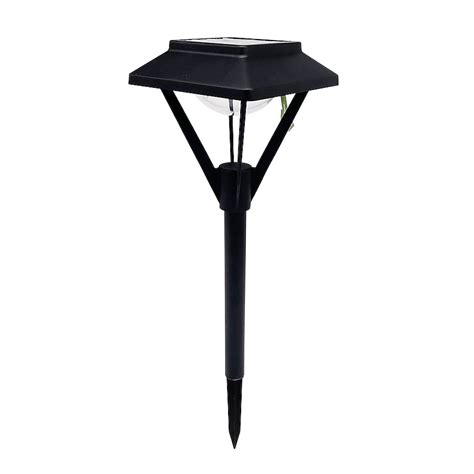 Harbor Breeze Pyramid Path 20-Lumen Black Solar LED Outdoor Path Light ...