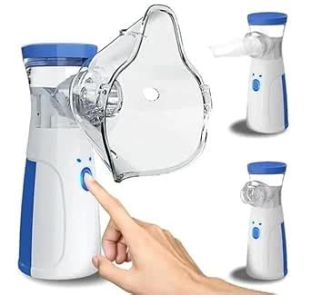 Portable Mesh Nebulizer for Kids & Adults | Quiet Steam Inhaler Machine ...