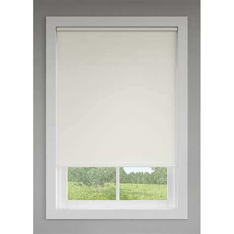 LEVOLOR 28-in x 78-in Cream Light Filtering Blackout Cordless Roller ...