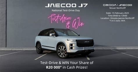 Test Drive The Jaecoo J7 This Saturday And Stand A Chance To Win Big ...
