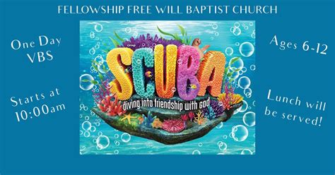 SCUBA VBS, Fellowship FWB Church, Bryan, 13 July 2024 | AllEvents.in