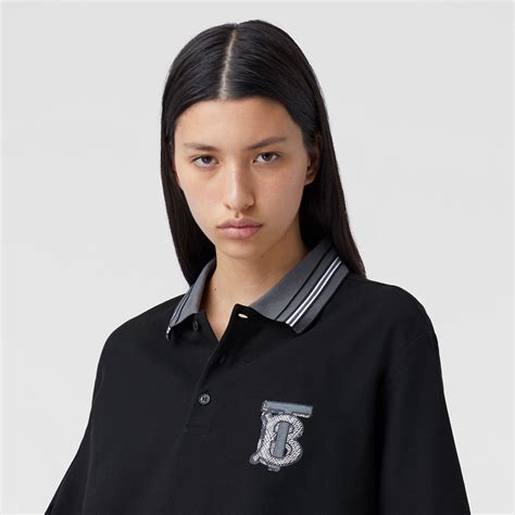 black burberry polo shirt