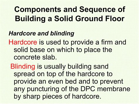 Tutor solid ground floors | PPT