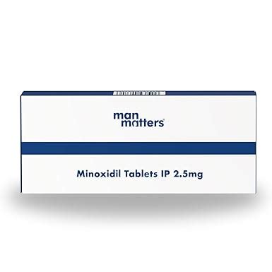 Man Matters 2.5mg Oral Minoxidil Tablets for Men | Supports Hair Growth ...