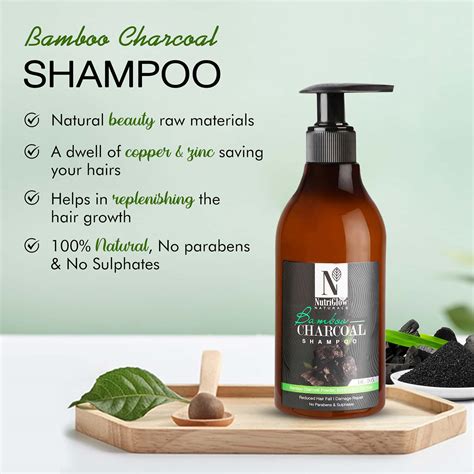 Buy NUTRIGLOW NATURAL'S BAMBOO CHARCOAL SHAMPOO /WITH NATURAL SOURCE ...
