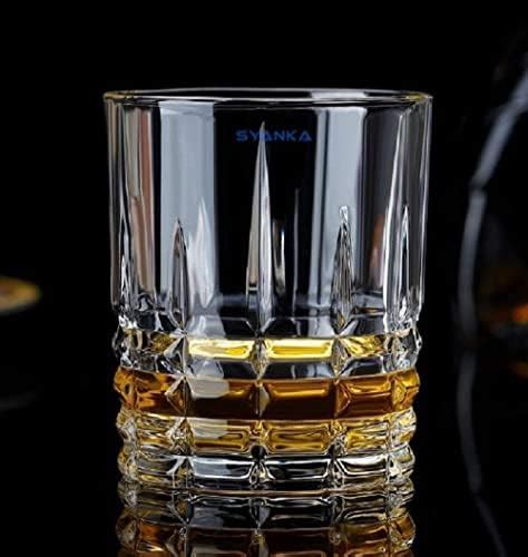PrimeWorld Signature Crystal Whiskey Glasses Set of 6 pcs- 300 ml Bar ...