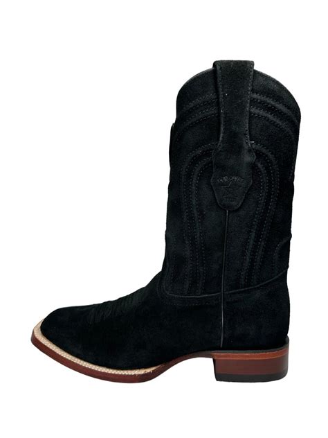 Los Altos Men's Black Suede Square Toe Boot – Vallejo Western Wear
