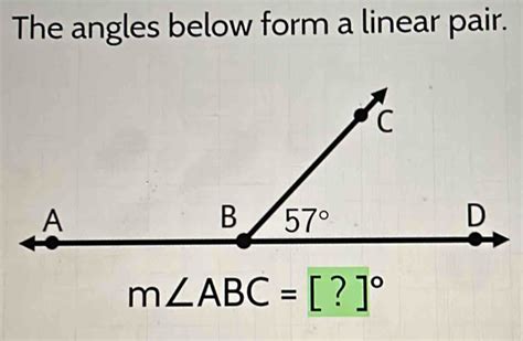 The angles below form a linear pair. [geometry]