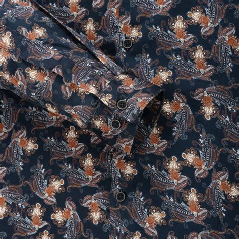 Gavin Paris Premium Quality Men's Full Sleeve Black Floral Paisley ...