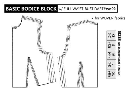 Image result for Basic Bodice Block Pattern Making
