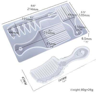 Buy 3 in 1 + Single lace Craft DIY Comb(Four Shapes) Mold Crystal epoxy ...