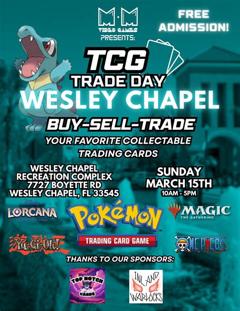 Wesley Chapel TCG Trade Day, Wesley Chapel Sports Complex, 15 March ...