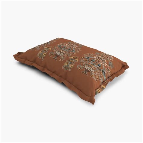 Buy SPACES Miami Brown Printed Cotton Pillow Covers-43x68cm- Set of 2 ...