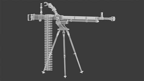 DshK Heavy Machine Gun - 3D Model by frezzy