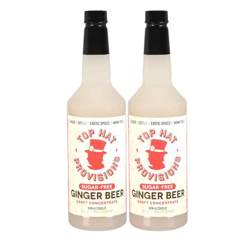 Top Hat Keto Sugar Free Ginger Beer Syrup & Moscow Mule Mix - Naturally ...