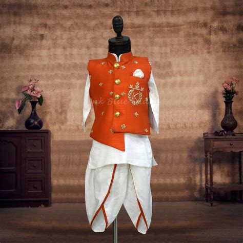 Dhoti Kurta 5pc Set for Newborn Baby Boy - Infant clothing