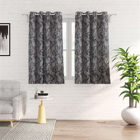Buy Jade Set of 2 Jacquard Light Filtering Window Curtains from Home ...