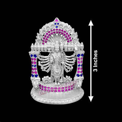 Vishvarupa of Lord Vishnu - Virat Roop Idol in 925 Silver