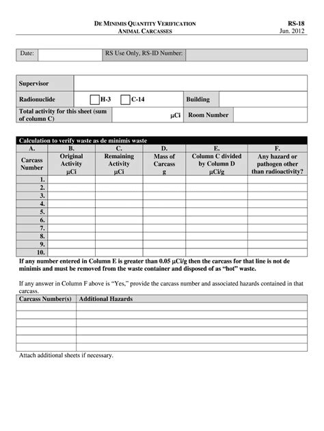 Fillable Online Animal Carcasses - Environmental Health amp Safety Fax ...